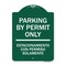 Signmission Parking by Permit Estacionamiento Con Permiso Solamente Heavy-Gauge Alum, 18" x 24", GW-1824-23454 A-DES-GW-1824-23454 - alternate 1